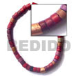 Natural coco heishe multicolored bracelet Coco Bracelets Coco Bracelets