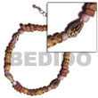 Natural tan sq. cut/4-5mm coco Coco Bracelets Coco Bracelets