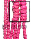 Natural coco flower dyed pink Coco Beads Coco Necklace