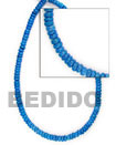 Natural 4-5mm blue coco pokalet Coco Beads Coco Necklace