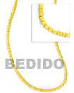 yellow coco heishe 2-3mm Coco Beads