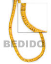 Natural 4-5mm mango yellow coco Coco Beads Coco Necklace