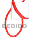 Natural 2-3mm red coco heishe Coco Beads Coco Necklace