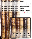 7-8mm coco heishe natural Coco Beads