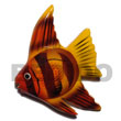Natural fish handpainted wooden refrigerator Fridge Magnets Fridge Magnets