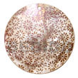 round 40mm hammershell w/ Hand Painted Pendant