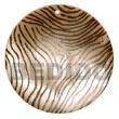 Natural round 40mm hammershell w/ Hand Painted Pendant Hand Painted Pendant