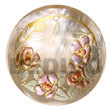 round 40mm hammershell w/ Hand Painted Pendant