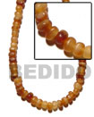 golden horn thin bead Bone Beads / Horn
