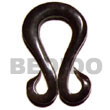 Natural horn double hook 40mm Bone Horn Pendant Horn Pendants