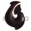 Natural horn fish hook 40mm Bone Horn Pendant Horn Pendants