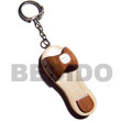 Natural wooden beach sandals Keychain Keychain