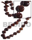 Natural brown kukui nuts ribbon Kukui Nuts Kukui Nuts