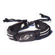Natural Natural Surfer leather bracelet gender symbols Leather Bracelets