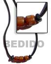 Natural leather thong w/ golden Leather Necklace Leather Necklace