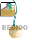 leather thong w/ MOP Leather Necklace
