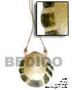 Natural leather thong w/ mother Leather Necklace Leather Necklace
