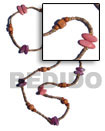 Natural "kalandrakas"- asstd. wood beads Long Endless Necklace Long Endless Necklace