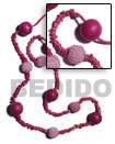 4-5mm pink coco square Long Endless Necklace