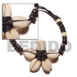 Natural flower sigay w/ 4-5 Macrame Bracelets Macrame Bracelets