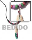 Natural cord coco necklace Natural Combination Necklace Natural Combination Necklace