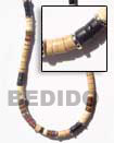 Natural 4-5 mm coco heishe Natural Combination Necklace Natural Combination Necklace