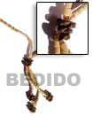 Natural 3 tassel natural coco Natural Combination Necklace Natural Combination Necklace