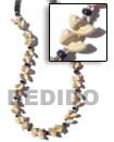 Natural coco half moon necklace Natural Combination Necklace Natural Combination Necklace