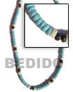 Natural 4-5 mm coco pokalet Natural Combination Necklace Natural Combination Necklace
