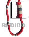 Natural 8 mm coco heishe Natural Combination Necklace Natural Combination Necklace