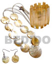 Natural 10 pcs. 35mm round Set Jewelry Natural Set Jewelry