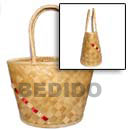 Natural pandan bandihado w/ satin Bags Natural made Bags