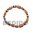 Natural orange buri seeds bracelet Seed Bracelets Seed Bracelets