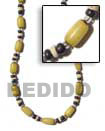 Natural yellow buri seed necklace Seed Necklace Seed Necklace