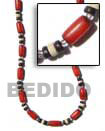 Natural red buri seed necklace Seed Necklace Seed Necklace