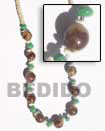 Natural buri beads necklace Seed Necklace Seed Necklace
