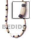 Natural white shell with white Seed Necklace Seed Necklace