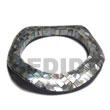 Natural black lip blocking wavy Shell Bangles Shell Bangles