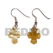 Natural dangling 17x14mm brown lip Shell Earrings Shell Earrings