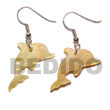 Natural dangling 30x17mm MOP dolphin Shell Earrings Shell Earrings
