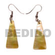 Natural dangling tall pyramid MOP Shell Earrings Shell Earrings