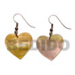 Natural dangling heart MOP 25mmx25mm Shell Earrings Shell Earrings