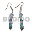 Natural dangling troca w. crystal Shell Earrings Shell Earrings