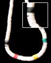 Natural graduated shell combination rasta Shell Necklace Shell Necklace