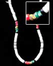4-5 mm white heishe Shell Necklace