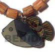 Natural inlaid fish desgin pendant Shell Pendant Shell Pendant