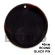 round black pin pendant Shell Pendant
