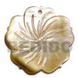 Natural blacklip 5 petals flower Shell Pendant Shell Pendant