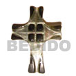 Natural blacklip cross w/ skin Shell Pendant Shell Pendant