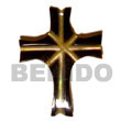 Natural MOP cross w/ skin Shell Pendant Shell Pendant